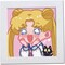 Cute 5D Diamond Art Kits with Wooden Frame, Kawaii DIY Painting Art for Adults Kids, Diamond Arts and Crafts Sets, Big Gem Full Drill Diamond Dots for Women (Moon)